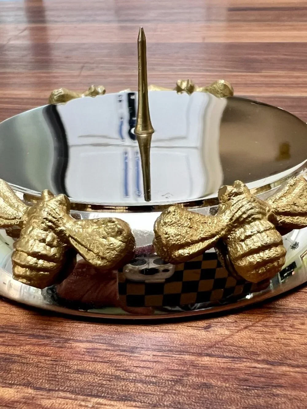 Retired MacKenzie-Childs BEE Pillar Candle Holder